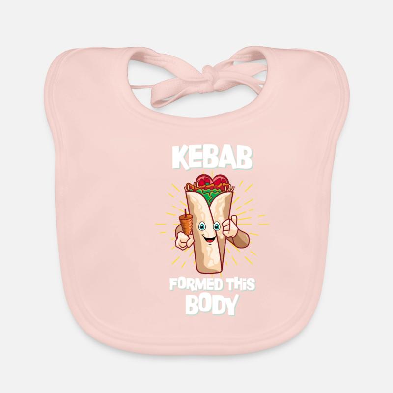 Kebab Formed This Body Lustiger Spruch Döner - Bavoir bio Bébé - rose