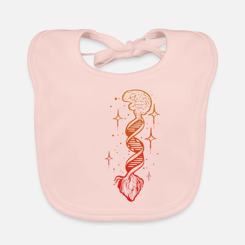 Herz-Gehirn-Baum Anatom oder Forscher Geschenk Baby Bio-Lätzchen