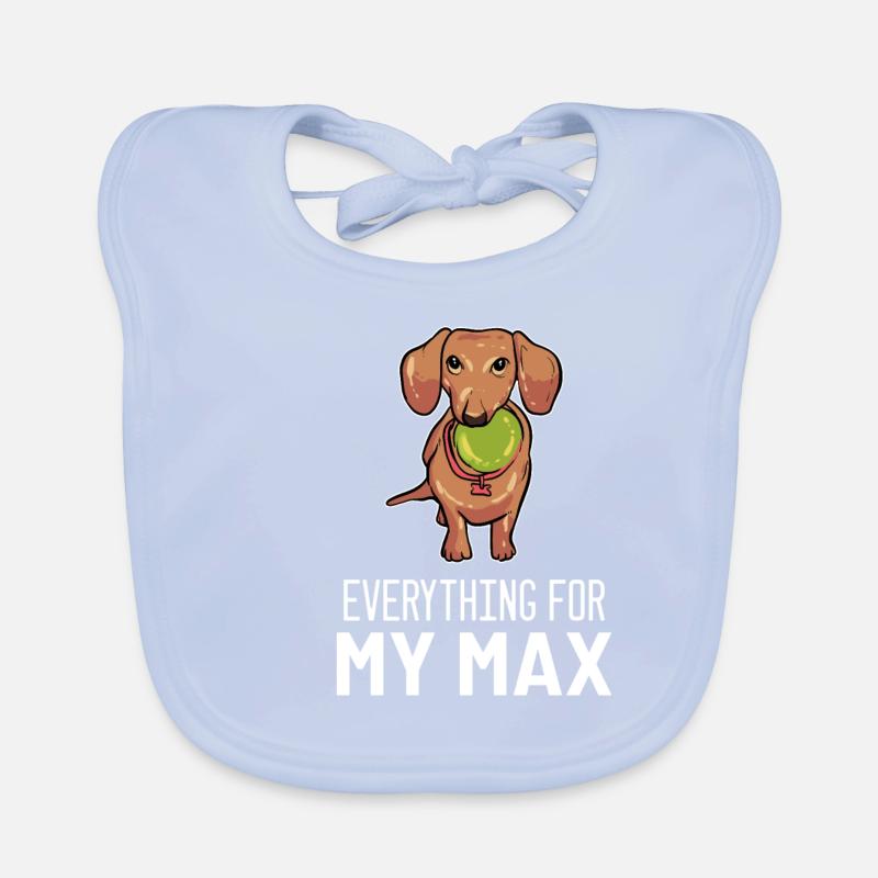 Cadeau d'amant teckel Max Daschund Bavoir bio Bébé