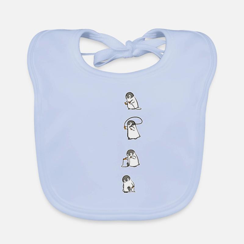 Springseil Penguin Fan Geschenk Baby Bio-Lätzchen