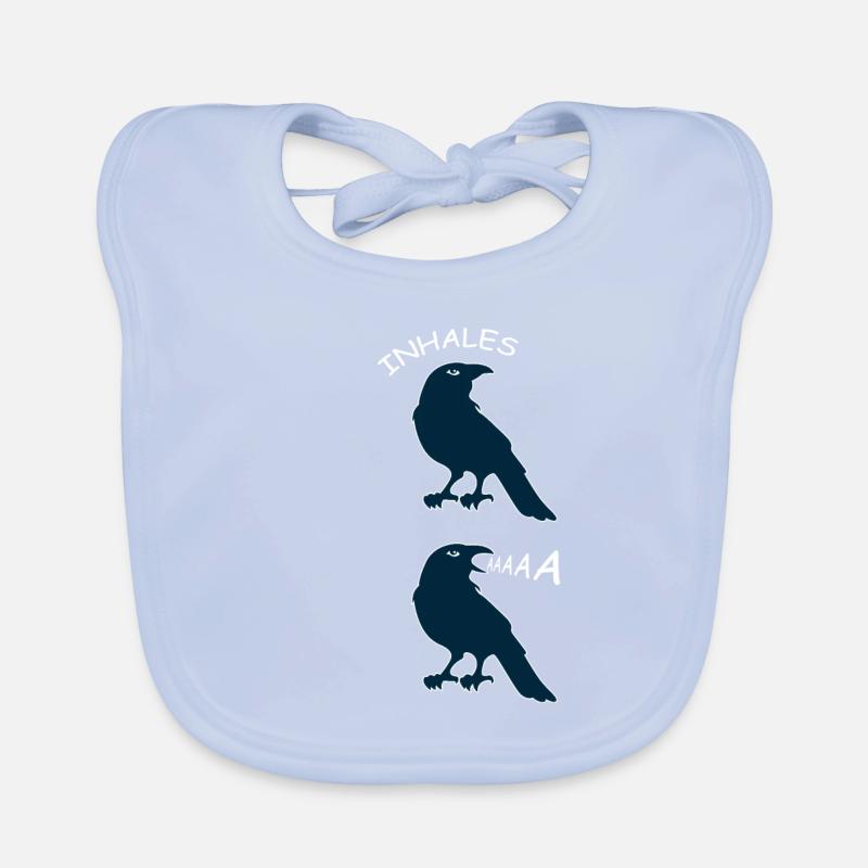 Crow Schrei Geek oder Hipster Geschenk Baby Bio-Lätzchen