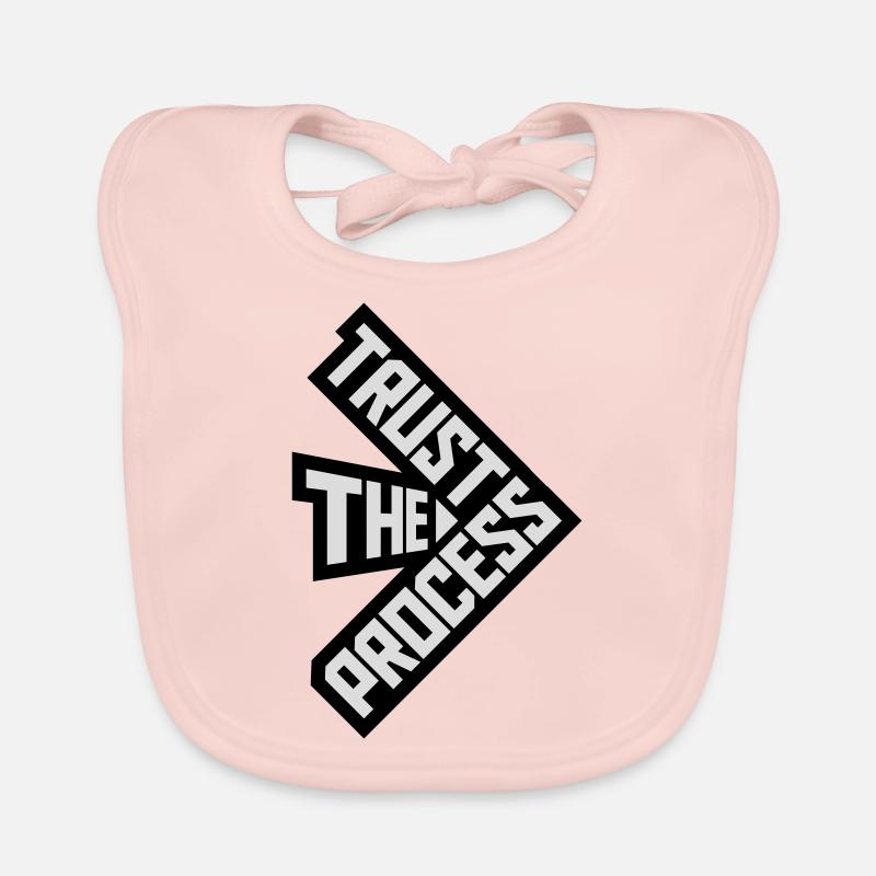 trust the process Zitat Baby Bio-Lätzchen