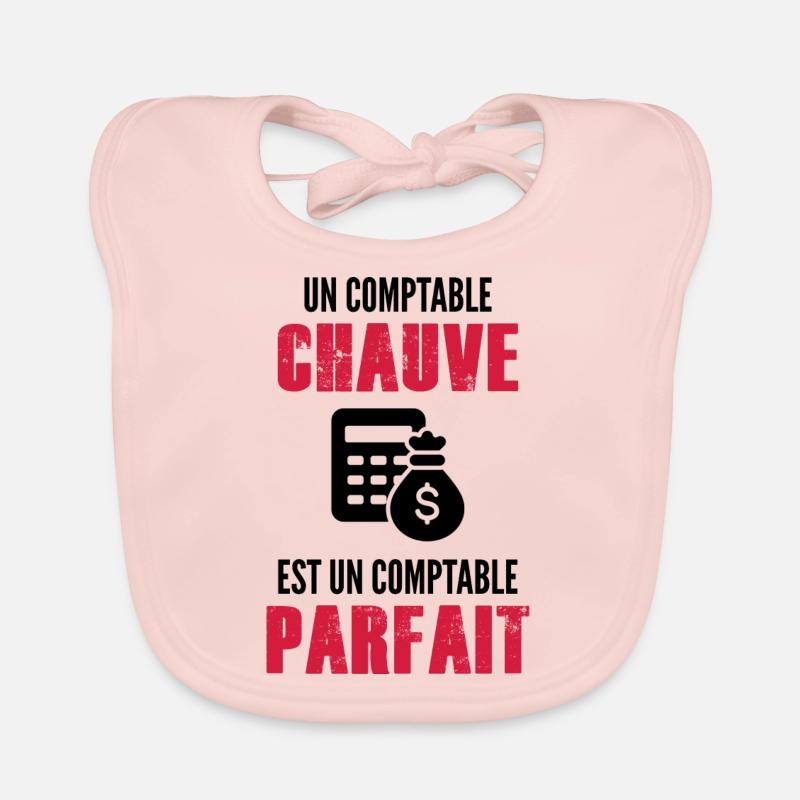 un Comptable chauve est un Comptable parfait Bavoir bio Bébé