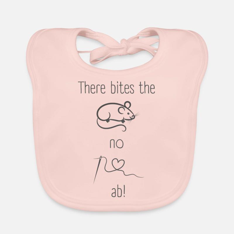 DENGLISCH Design The mouse doesn't bite off a thread Organic Baby Bibs