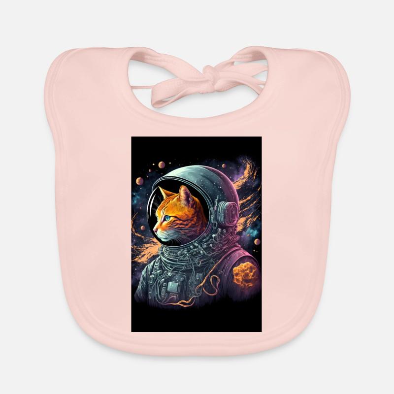 Chat de l’espace Bavoir bio Bébé