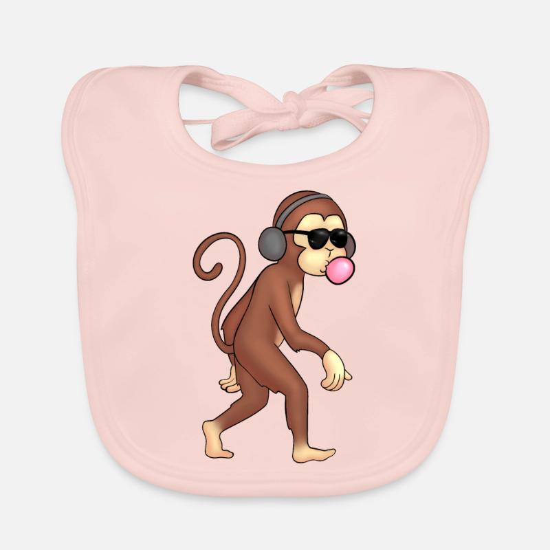 Singe Bavoir bio Bébé