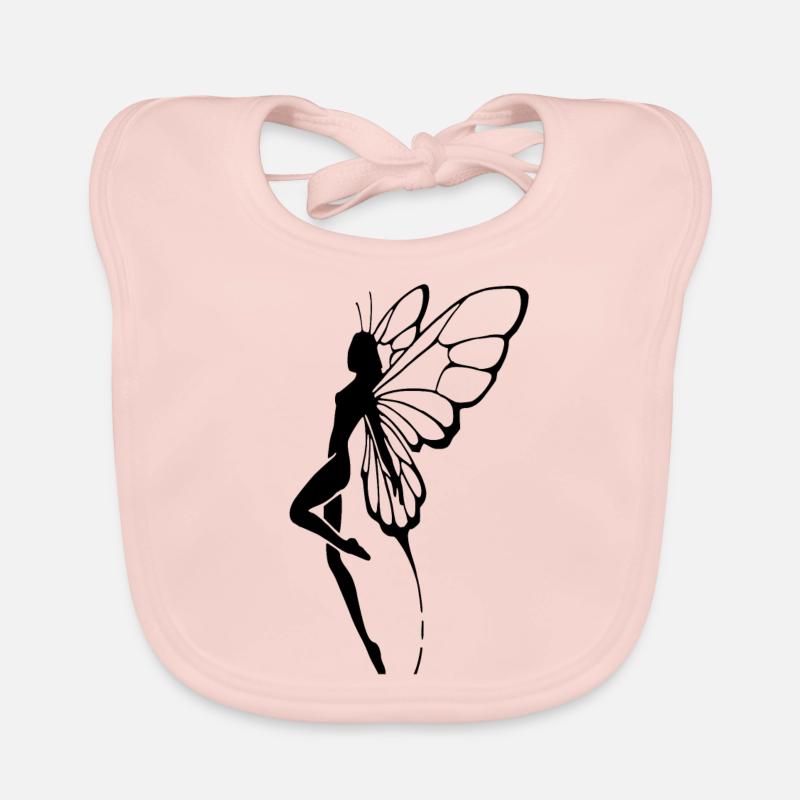 Elfe - Baby Bio-Lätzchen - Rose