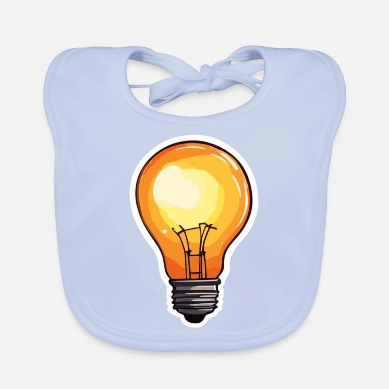 Bulb / Bulb / Brightness / Light Organic Baby Bibs