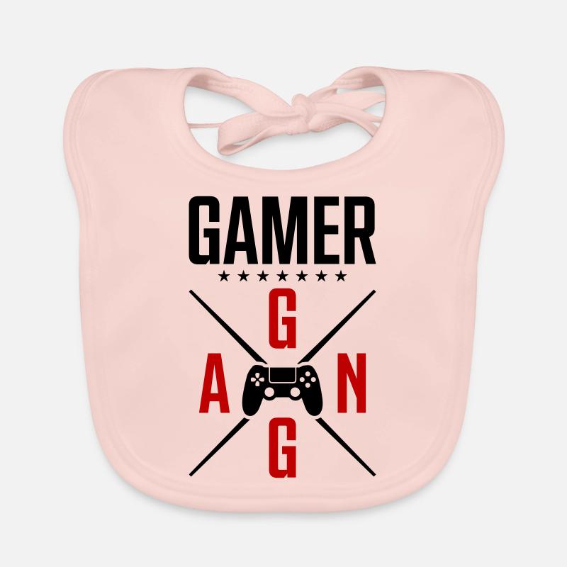gamer spiel controller team Baby Bio-Lätzchen