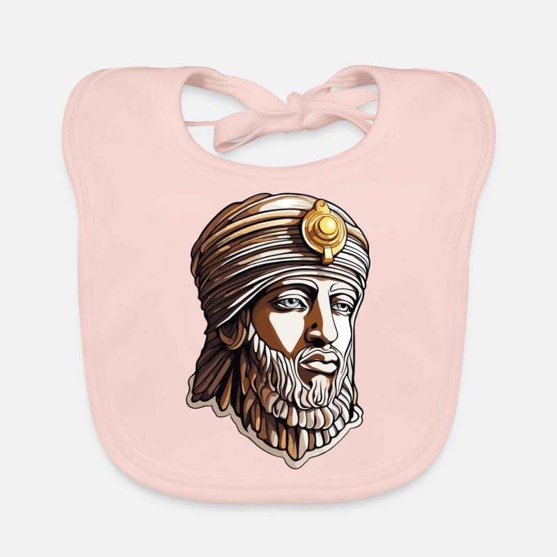 Egypt / Pharaoh / Mummies / Hieroglyphics / Sphinx Organic Baby Bibs