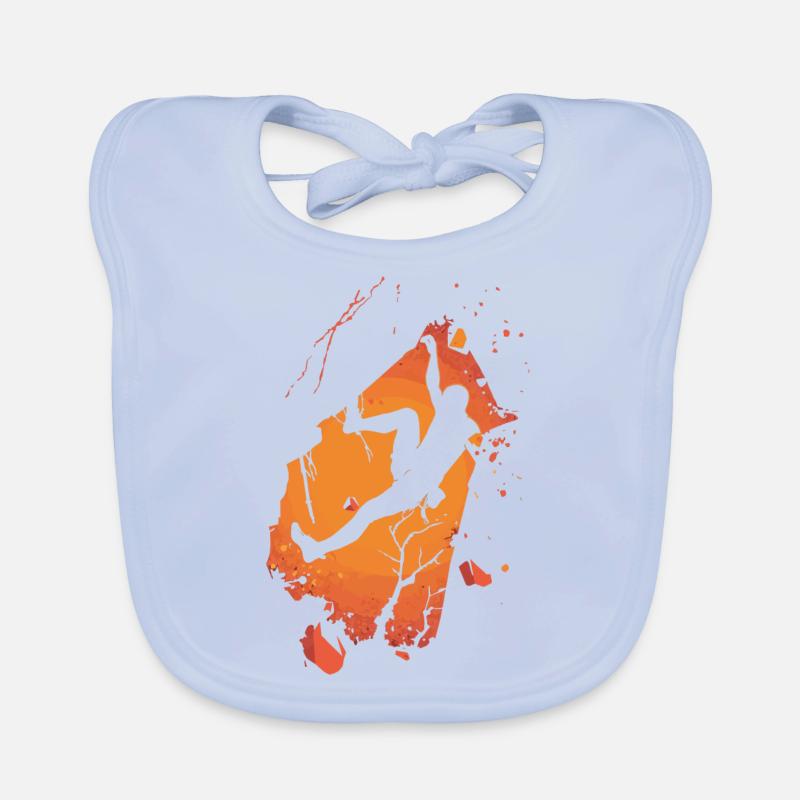 Climber's Fire Organic Baby Bibs