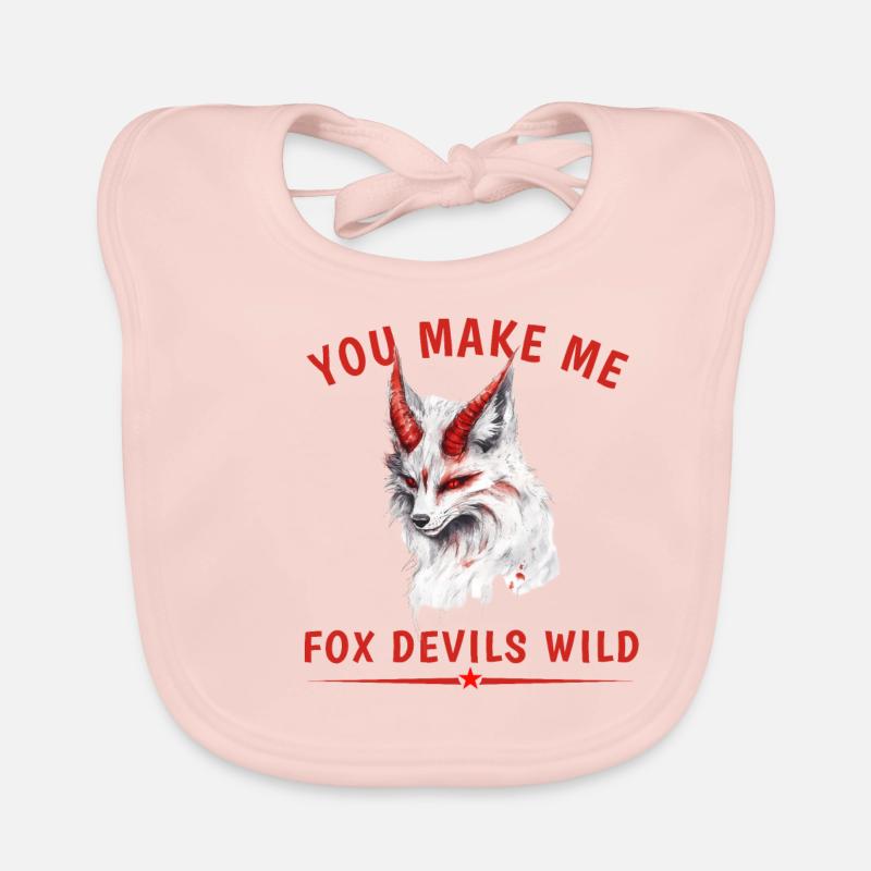You Make Me Fox Devils Wild Organic Baby Bibs