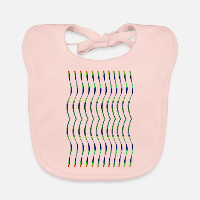 zigzag - Organic Baby Bibs - rose