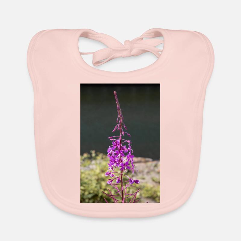 fireweed also willow herb also rosebay willowherb Organic Baby Bibs