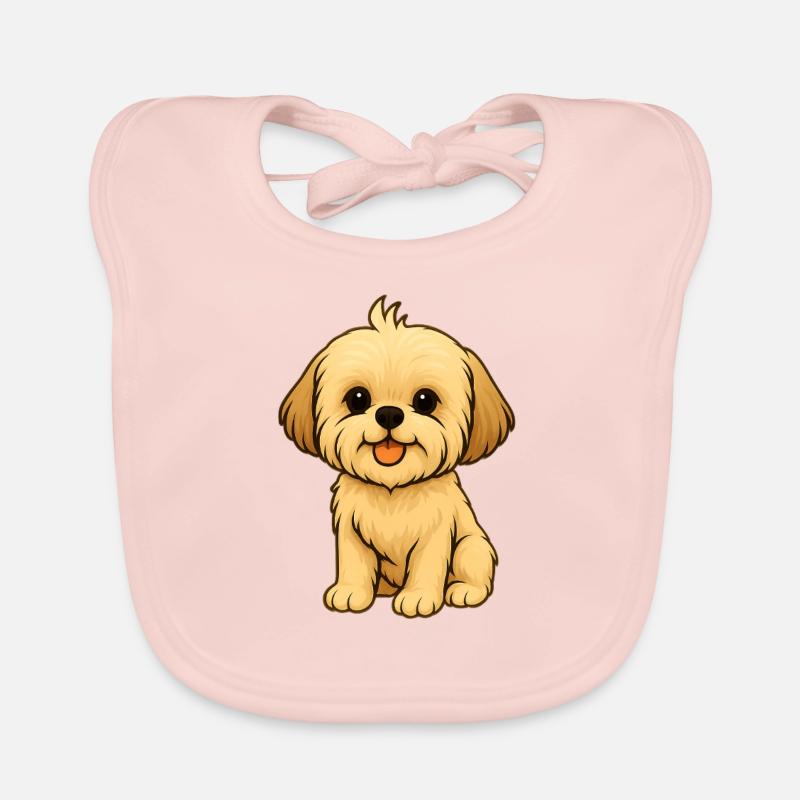 TinyPaws Fun Logo Shih Tzu Baby Bio-Lätzchen