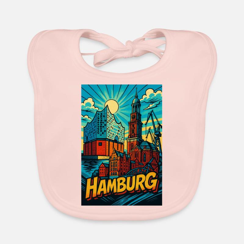 Monument de Hambourg Bavoir bio Bébé