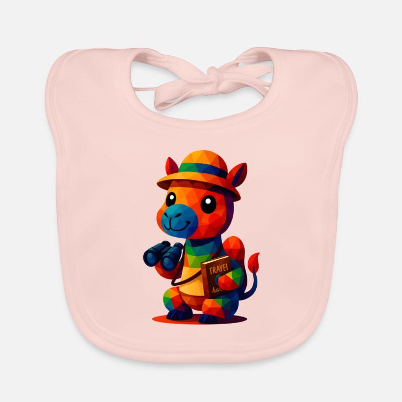 WPAP Polygon Style Tiere Kamel Reiseführer Baby Bio-Lätzchen