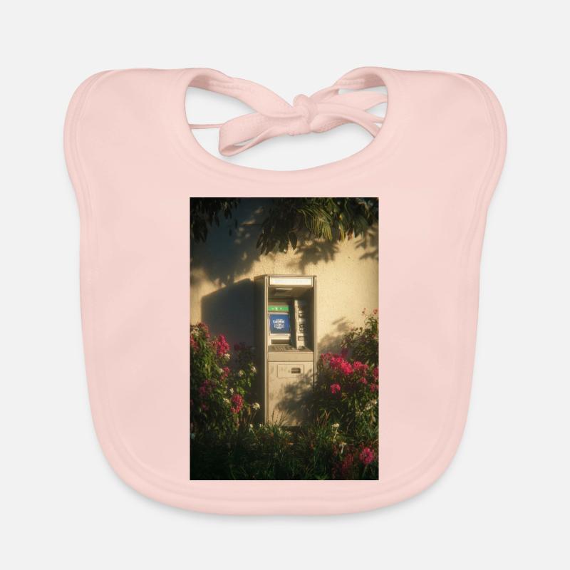 Lonely ATM in Bloom Organic Baby Bibs