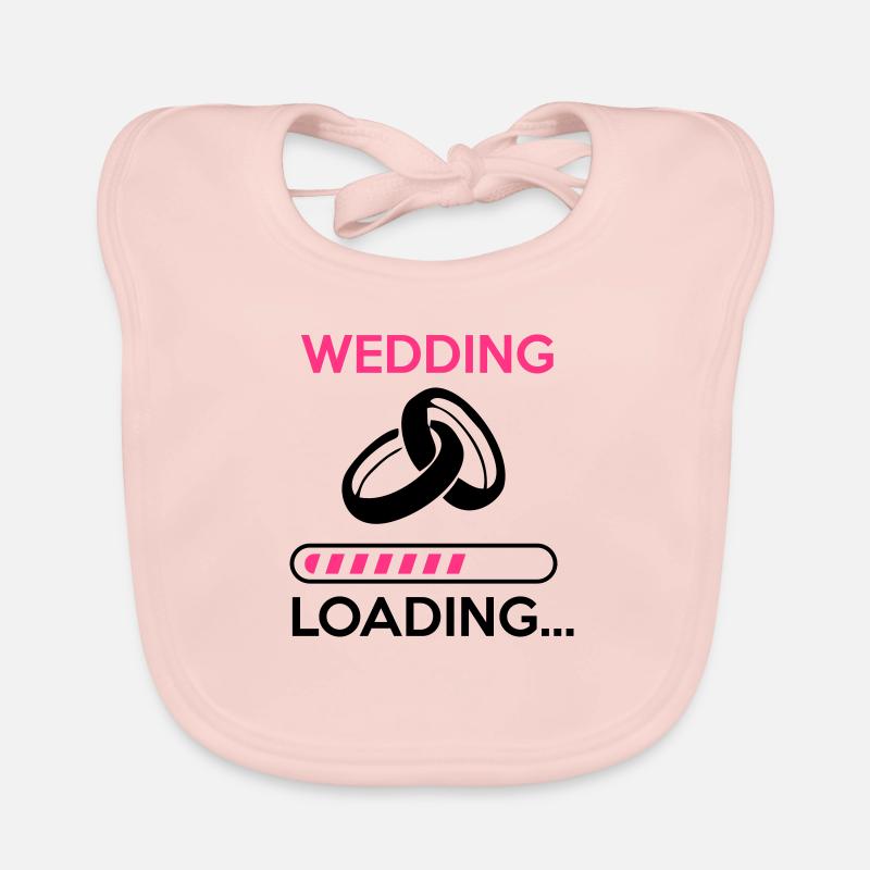 wedding loading - Stag do - hen party Baby Bio-Lätzchen