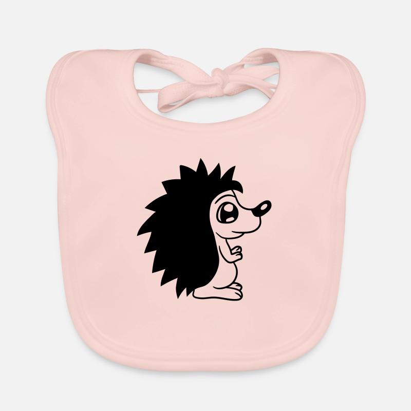 mignon petit hérisson mignon hiver automne stac Bavoir bio Bébé