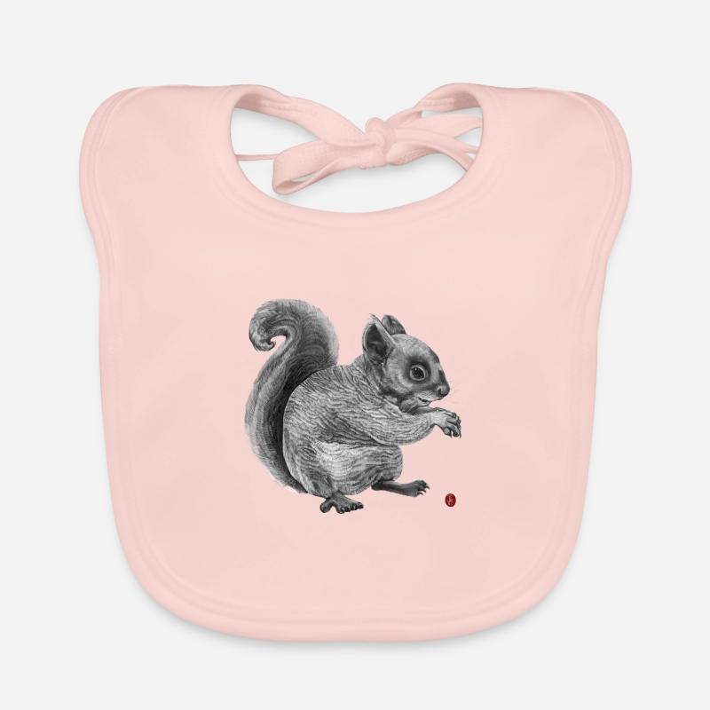 Eichhörnchen Baby Bio-Lätzchen