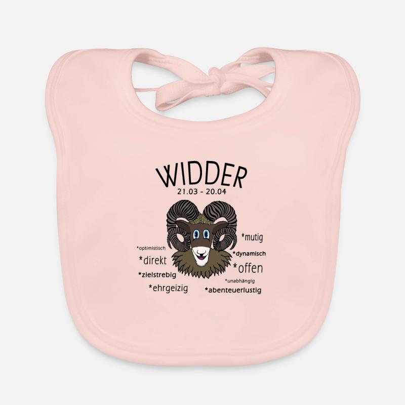 Sternzeichen Widder Baby Bio-Lätzchen
