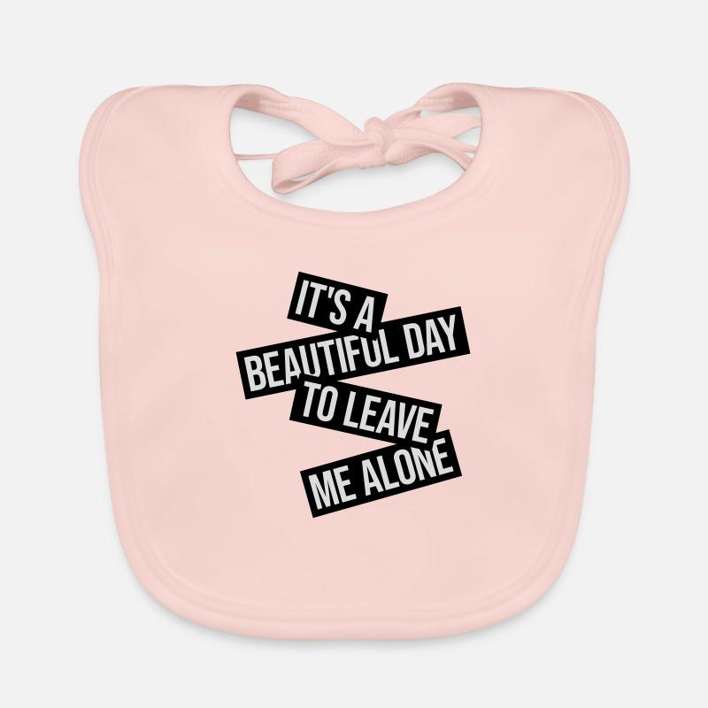 leave me alone day Baby Bio-Lätzchen