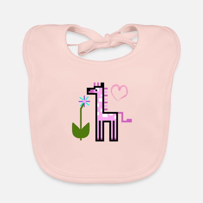 GirafeRose Bavoir bio Bébé