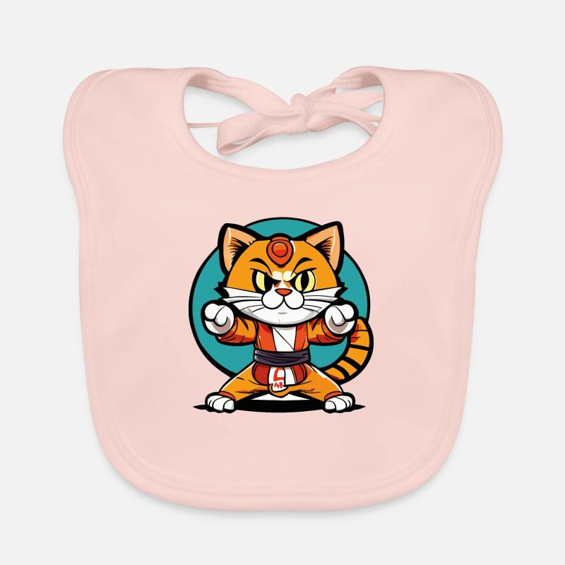 Ninja Katze Karate Kitty Baby Bio-Lätzchen