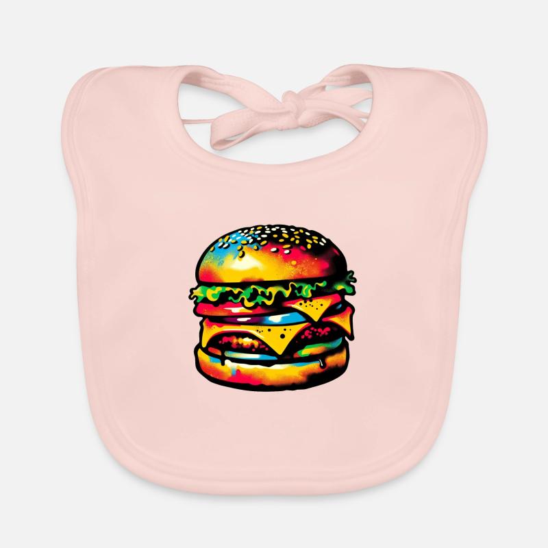 Manger de la viande | Griller Bavoir bio Bébé