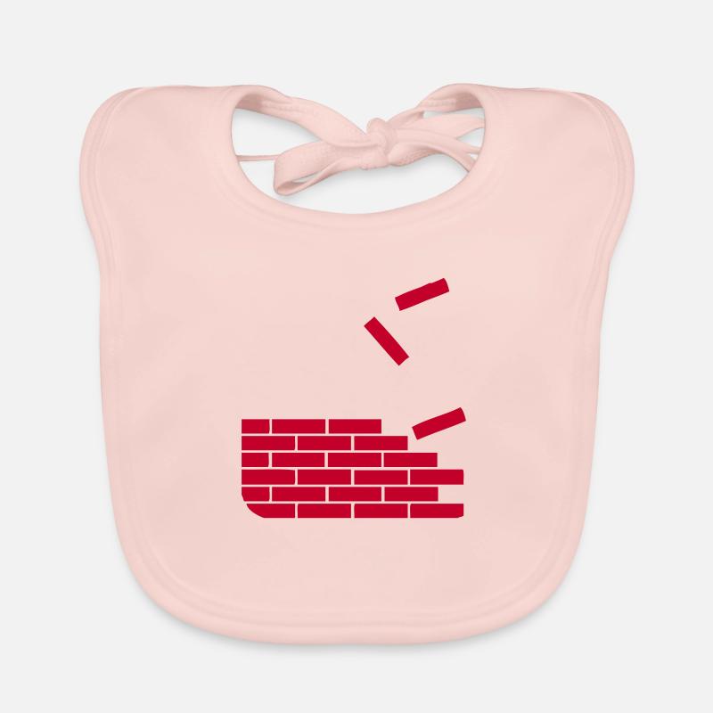 brick, construction, maison, paroi, des briques, Bavoir bio Bébé