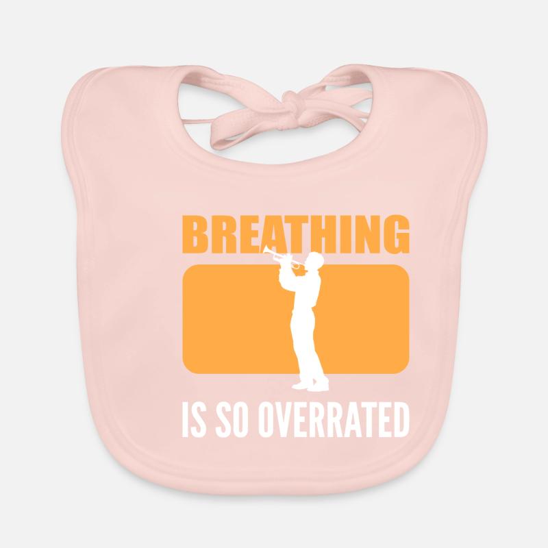 Atmung wird überbewertet Instrumentalist Geschenk Baby Bio-Lätzchen