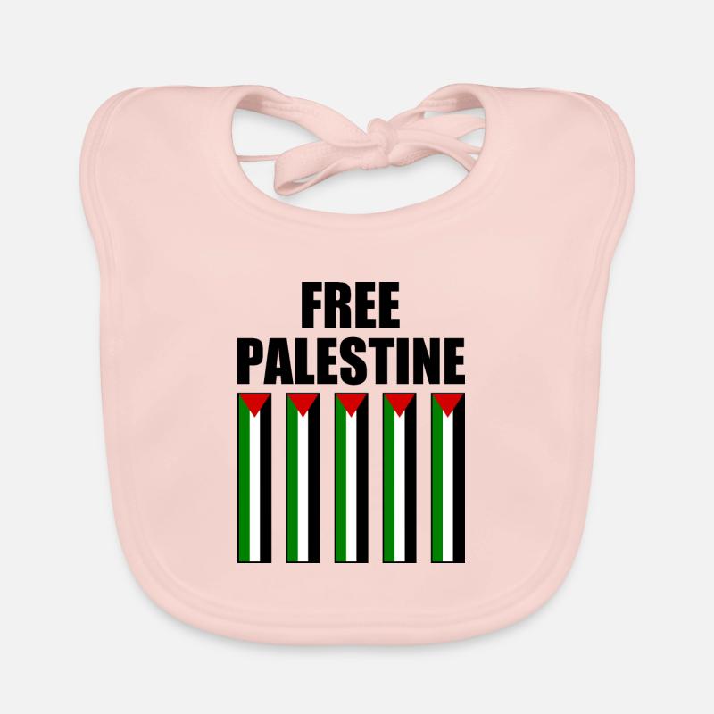 Free palestine Bavoir bio Bébé