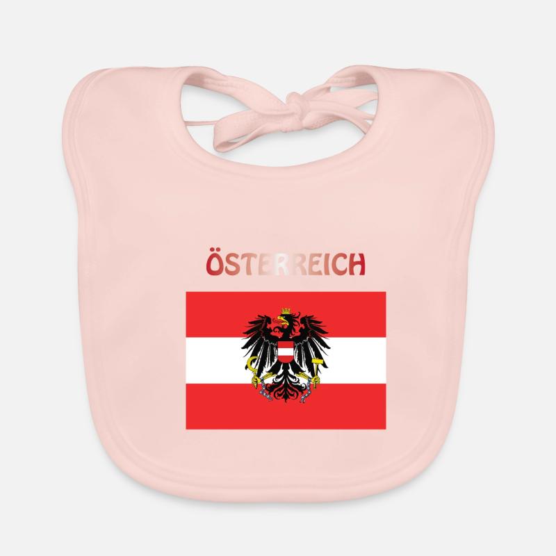Austrian flag Austria Austria Austria Organic Baby Bibs