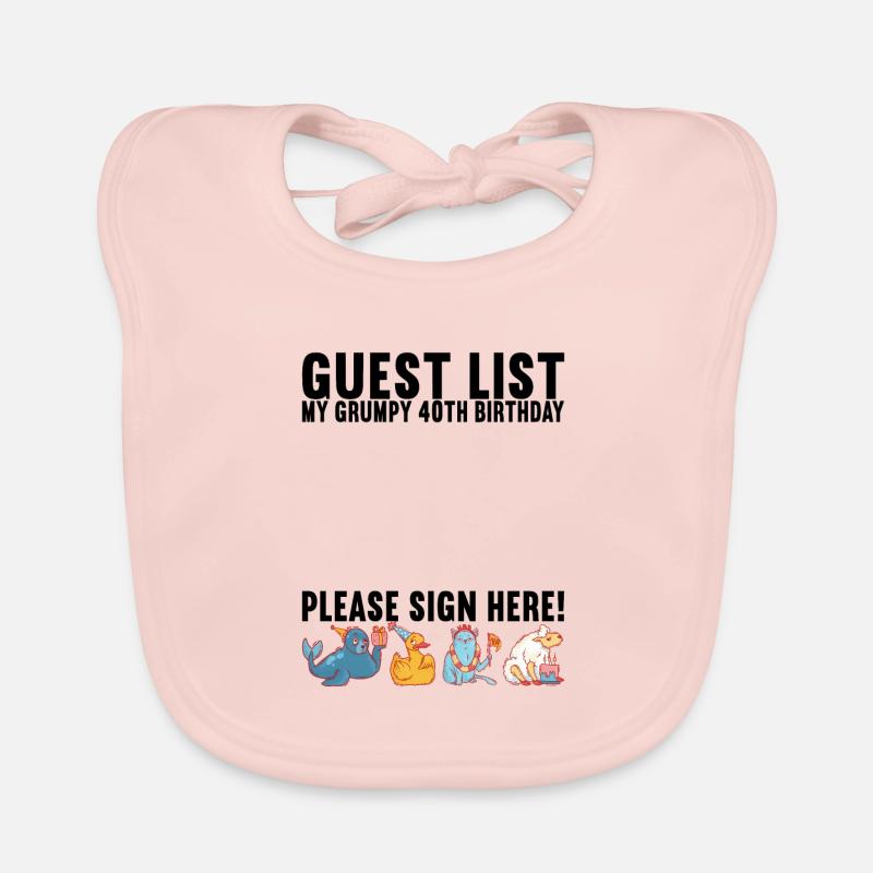 Grumpy Birthday Organic Baby Bibs