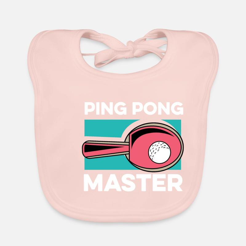 Ping -Pong -Master Paddler Gift Organic Baby Bibs