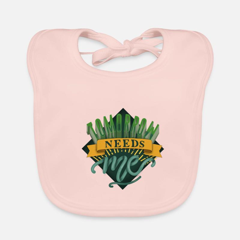 tomorrow needs me, superheld, Selbstbewusstsein Baby Bio-Lätzchen