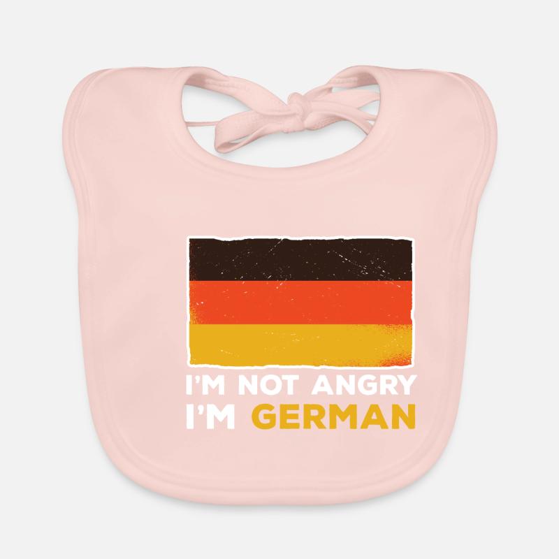 I'm not angry, I'm german desperate Organic Baby Bibs