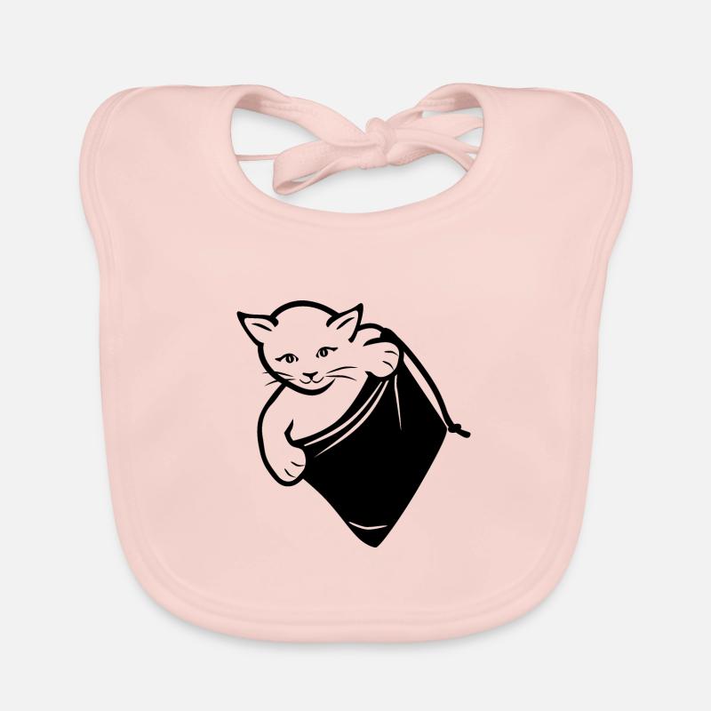 Spionierende Katze Baby Bio-Lätzchen