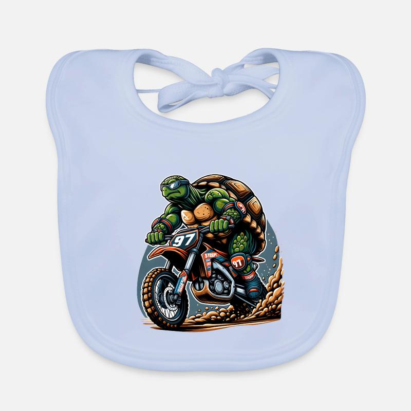 Enduro Turtle Adventure 97 Bavoir bio Bébé