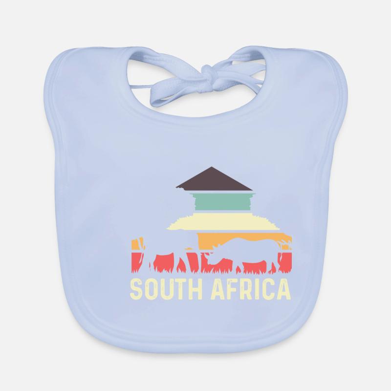 Südafrika Rhino Afro Gift Baby Bio-Lätzchen
