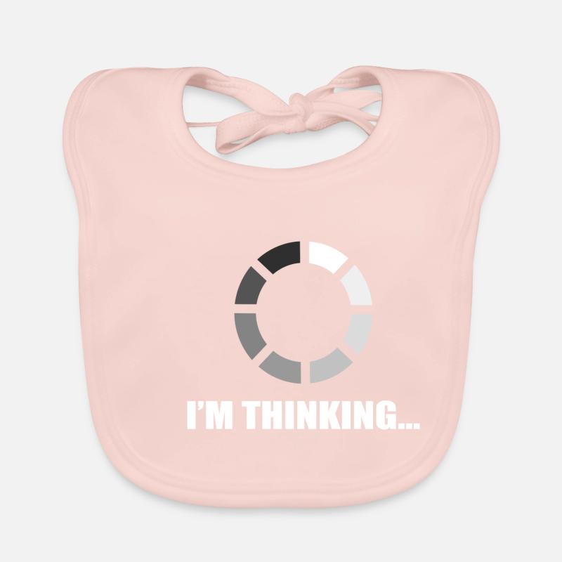 ich denke Intelligent oder intelligent Gift Baby Bio-Lätzchen
