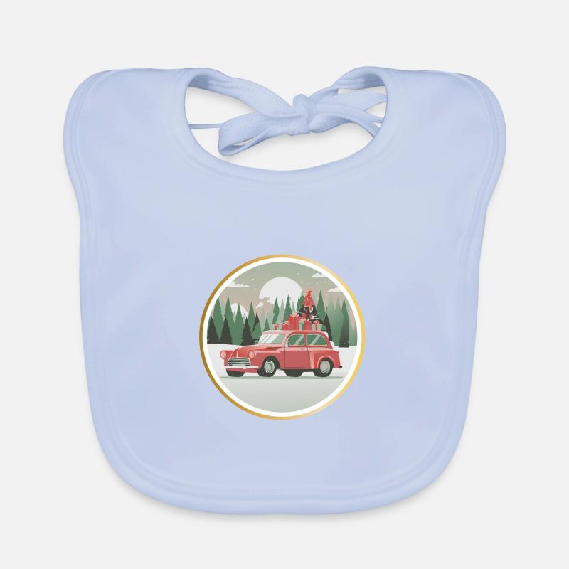 Weihnachtsauto, Geschenkauto, Weihnachtsgeschenke Baby Bio-Lätzchen