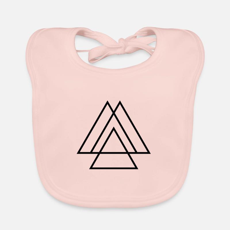 triangles Organic Baby Bibs