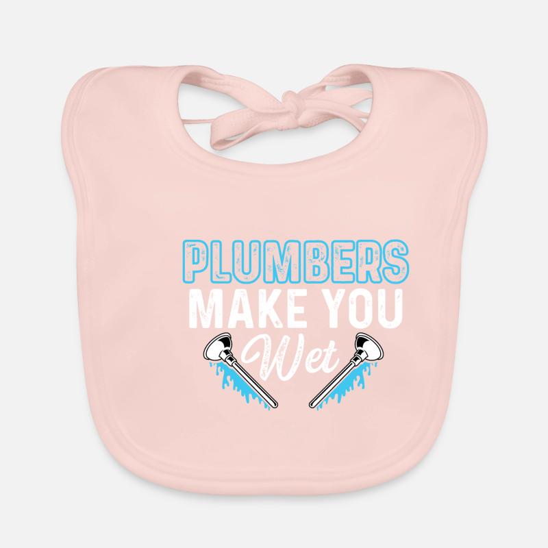 Make yourself wet Happy Worker Gift Organic Baby Bibs