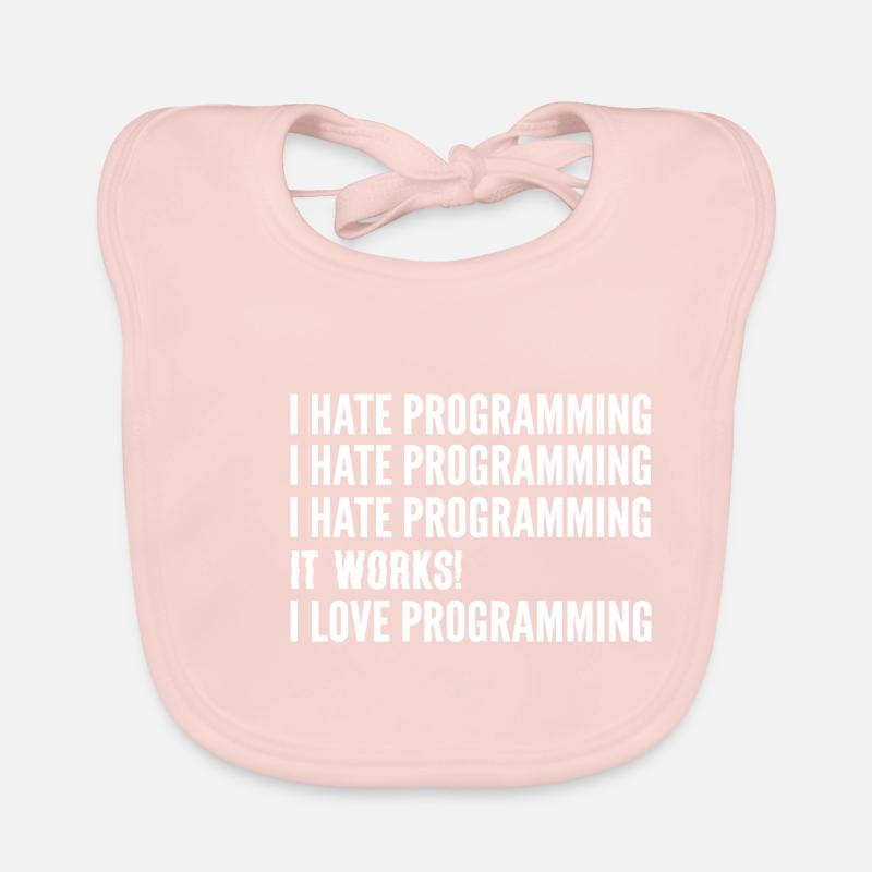 Ich hasse die Programmierung. Softwareentwickler G Baby Bio-Lätzchen