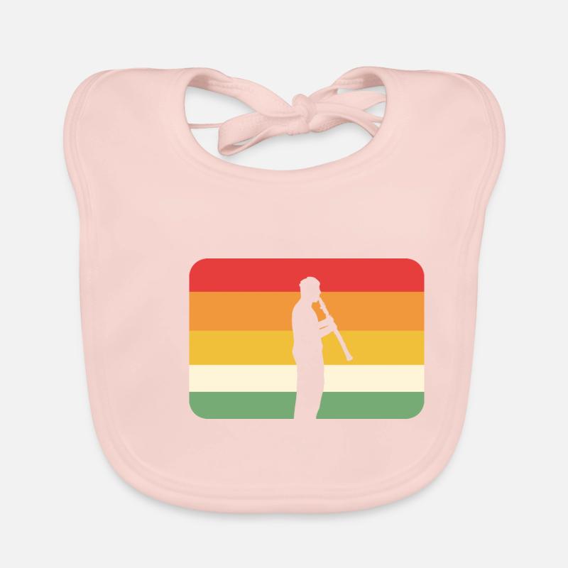 Oboe Player Band Member Gift Organic Baby Bibs