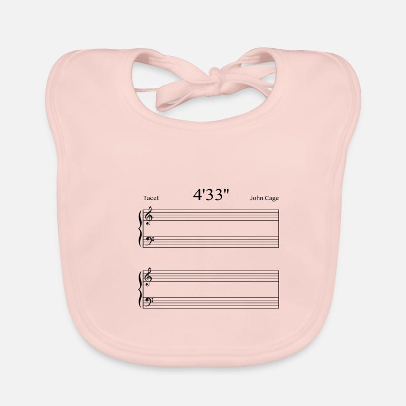 4'33'' John Cage Bavoir bio Bébé