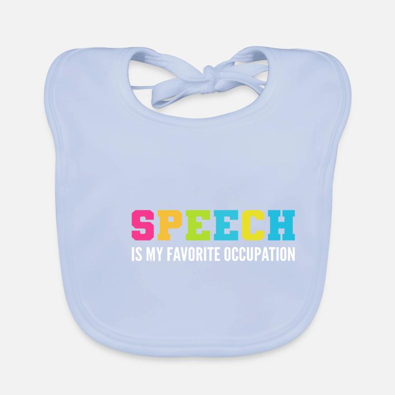 Favorite Activity Speech Pathologist Gift Organic Baby Bibs