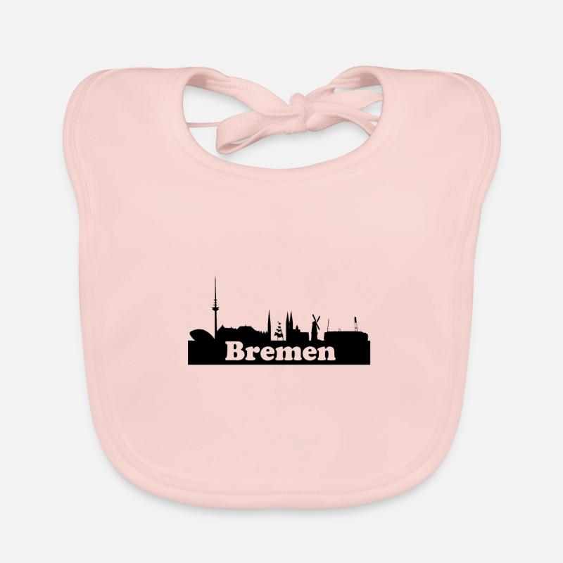 Brême + Skyline Bavoir bio Bébé